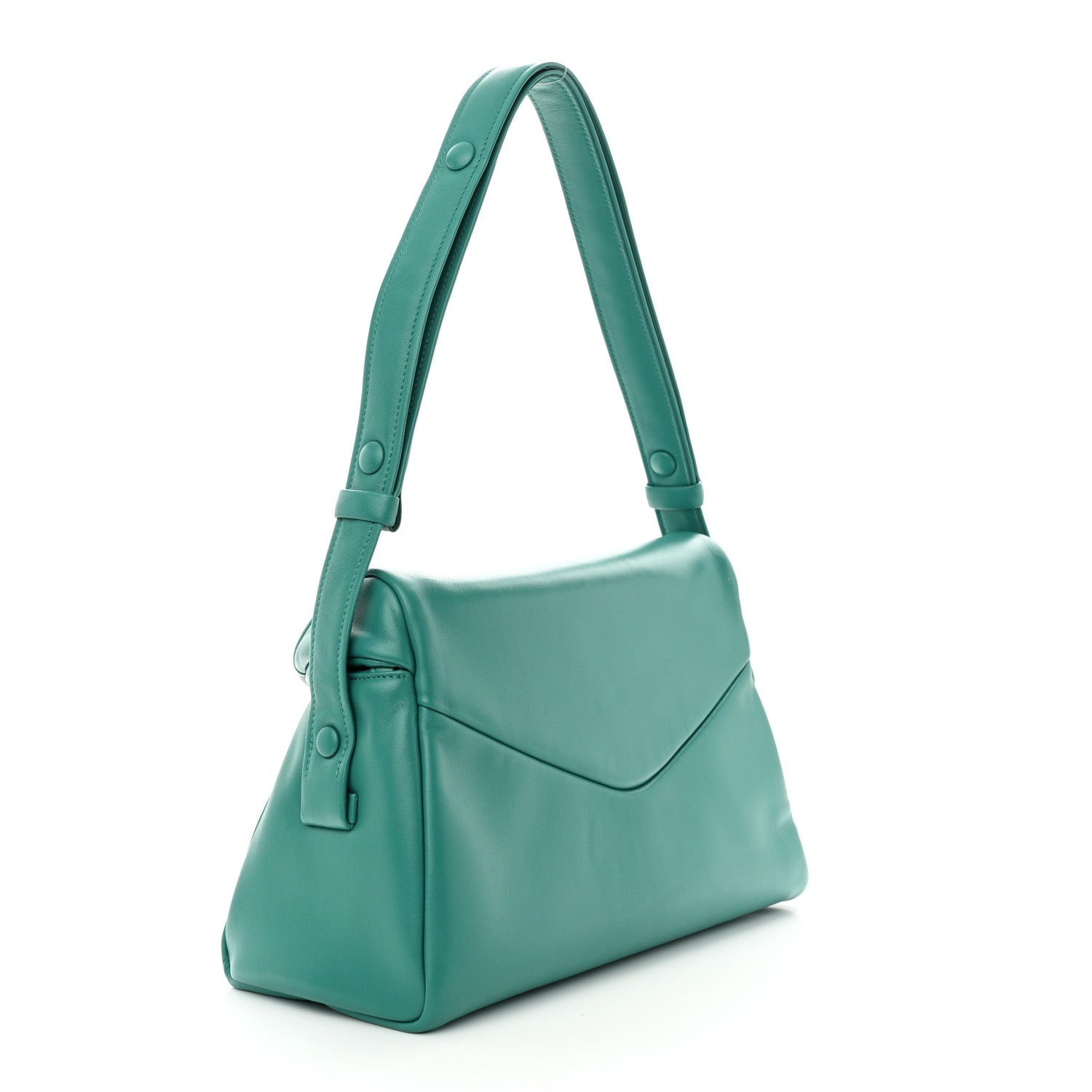 Prada Nappa Padded Signaux Bag Turquoise 3 of 10