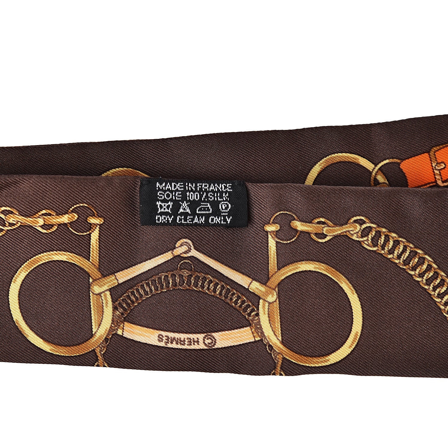 Hermes Silk Eperon D' Or Twilly 3 of 3