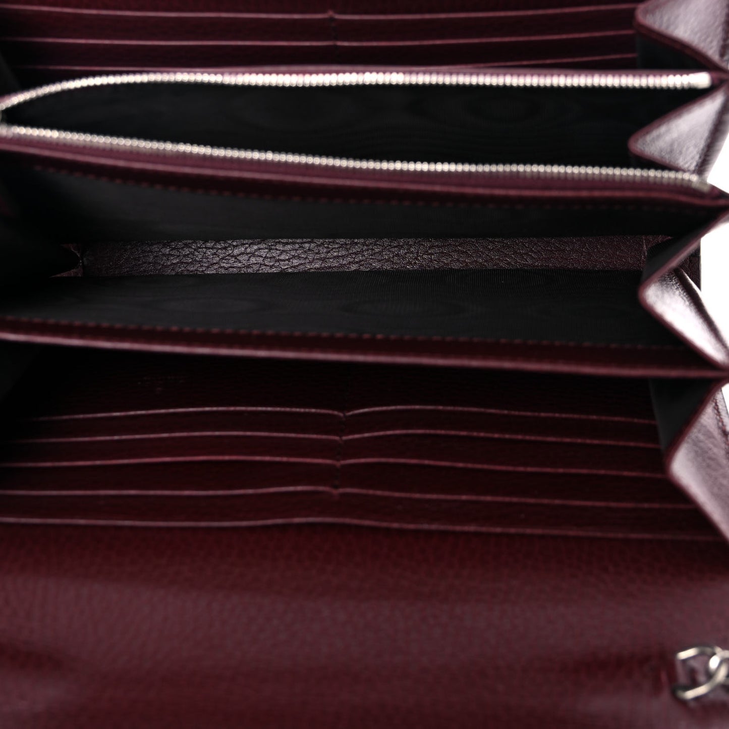 Dollar Calfskin Crystal Mini Dionysus Chain Wallet Vintage Bordeaux