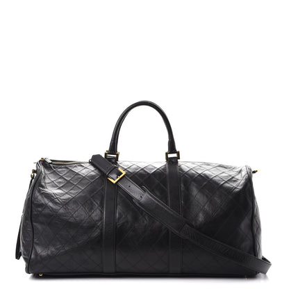 Chanel Calfskin Stitched Duffel Bag Black 1 of 16
