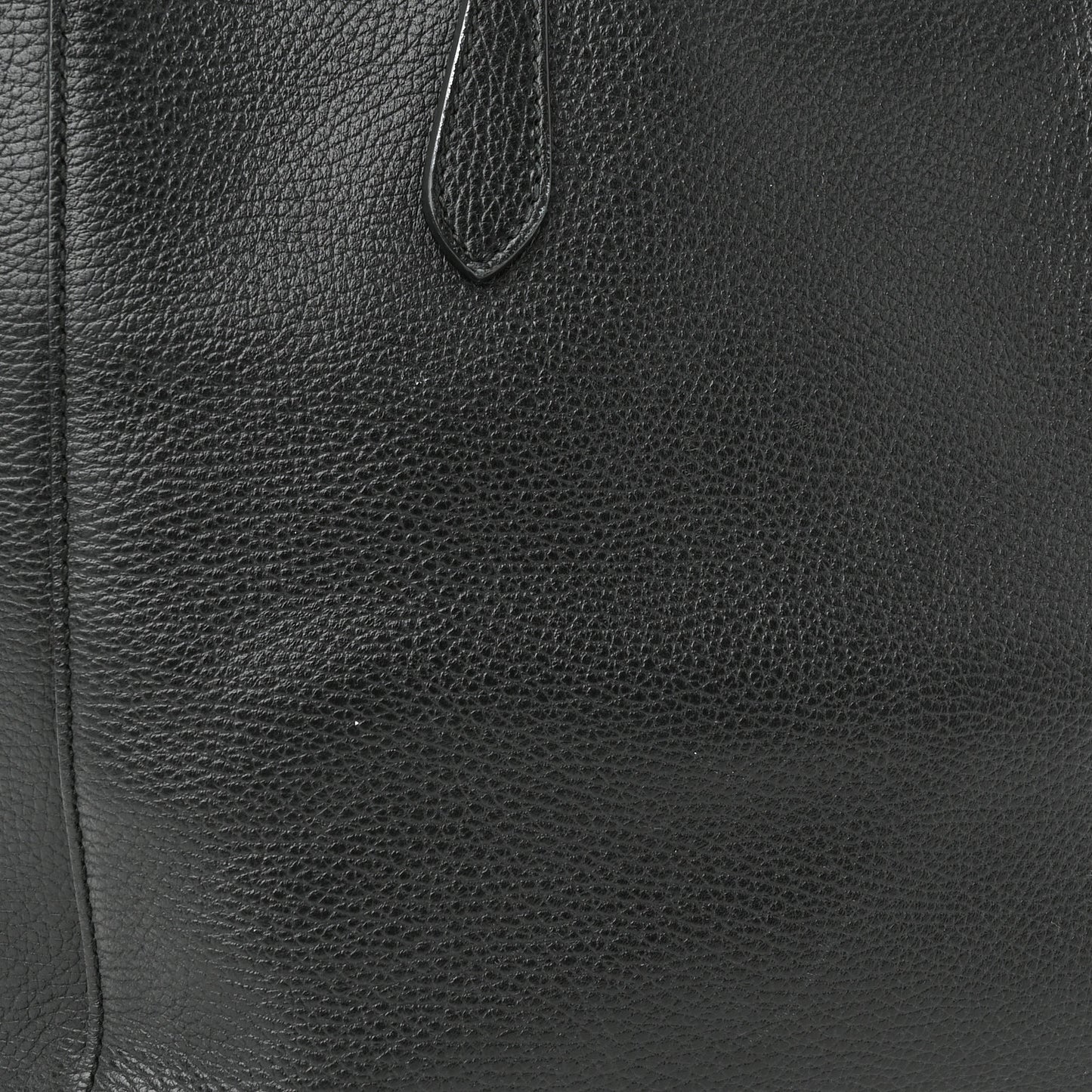 Pebbled Calfskin Medium Swing Tote Black
