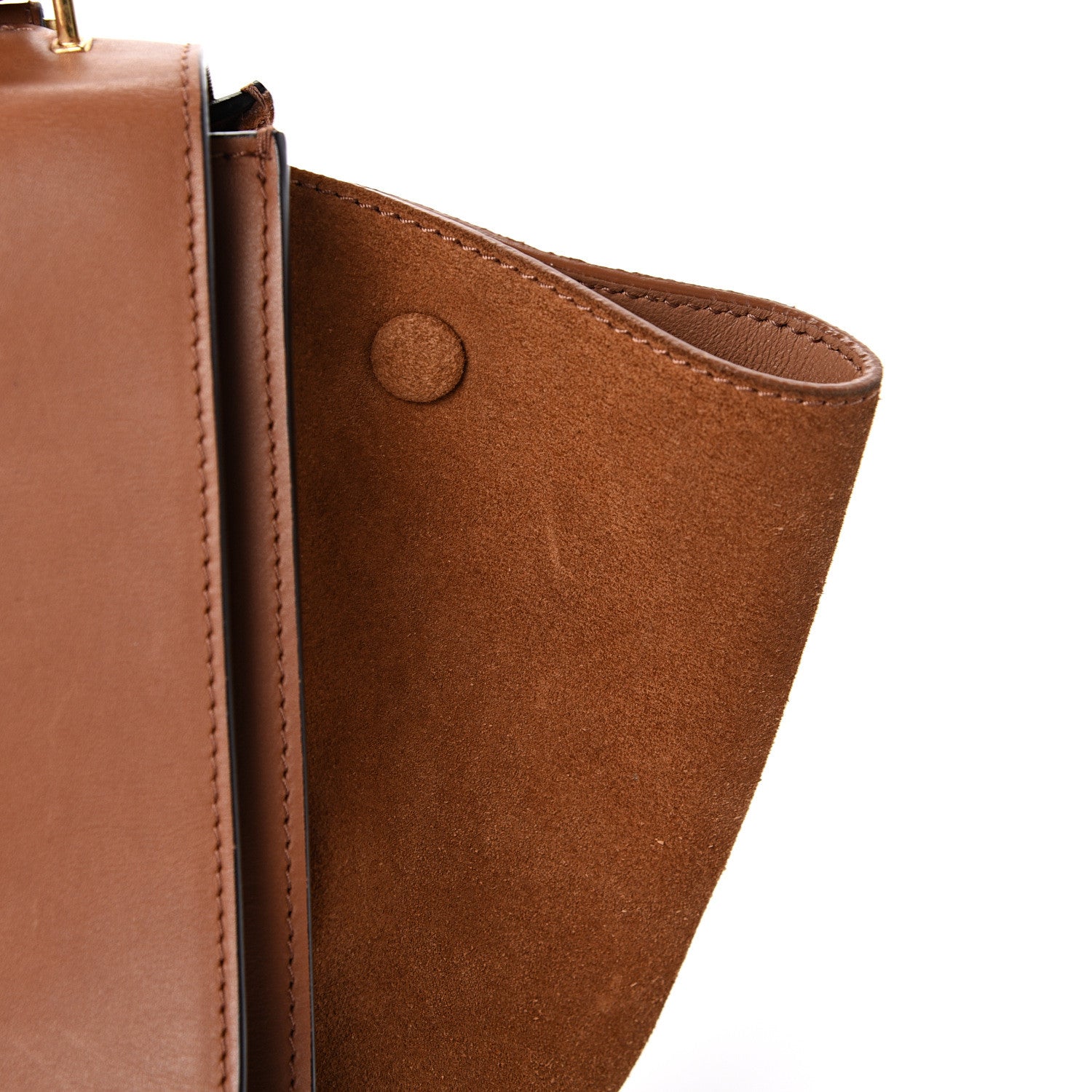 Celine Natural Calfskin Suede Medium Trapeze Tan 22 of 22