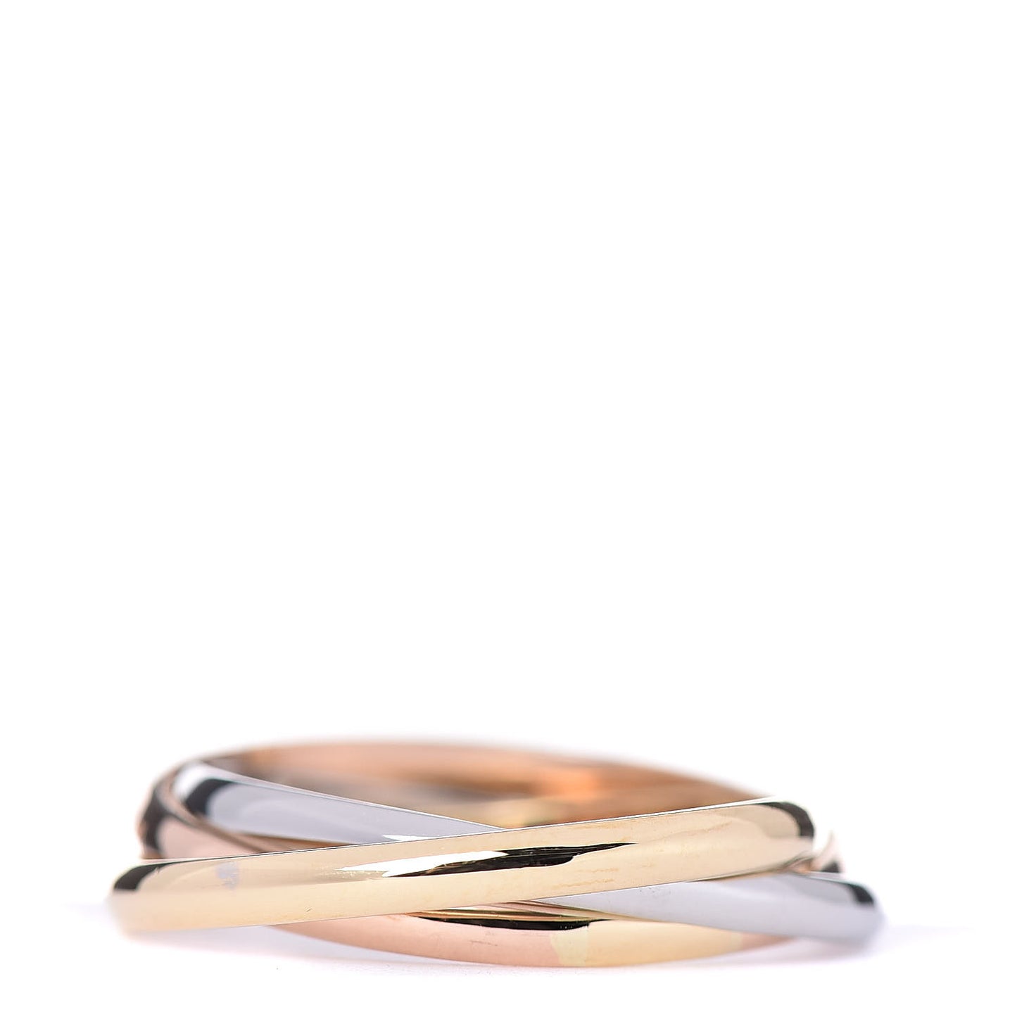 18K Pink Yellow White Gold Extra Small Les Must De Trinity Ring 51 5.75