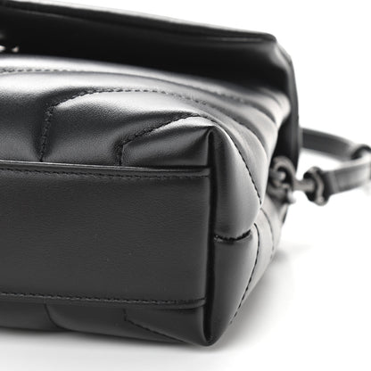 Saint Laurent Calfskin Y Quilted Monogram Toy Loulou Crossbody Bag Black 10 of 11