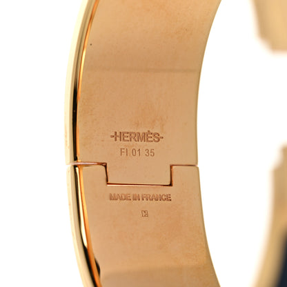 Hermes Enamel Wide Clic Clac H Bracelet PM Indigo 4 of 4