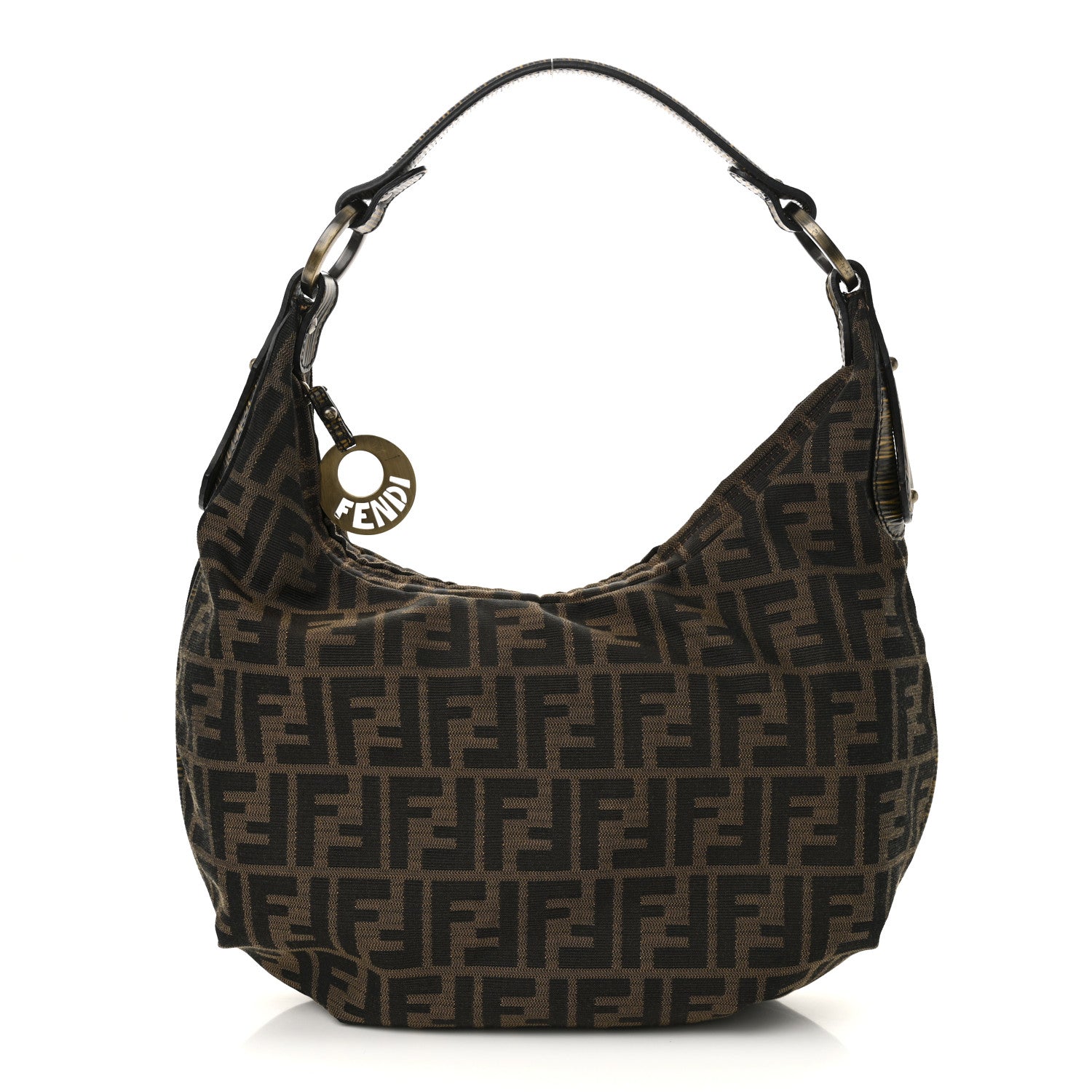 Fendi Zucca Small Chef Hobo Tobacco Moro 1 of 9