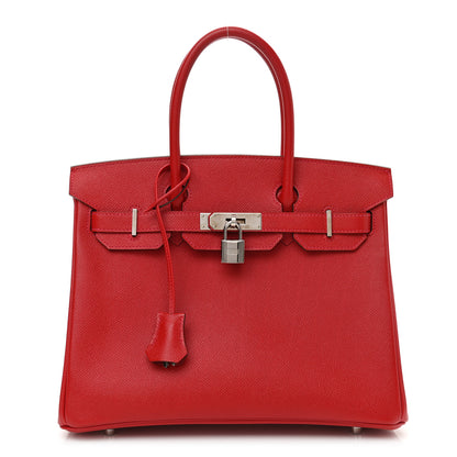 Hermes Epsom Birkin 30 Rouge Casaque 1 of 13