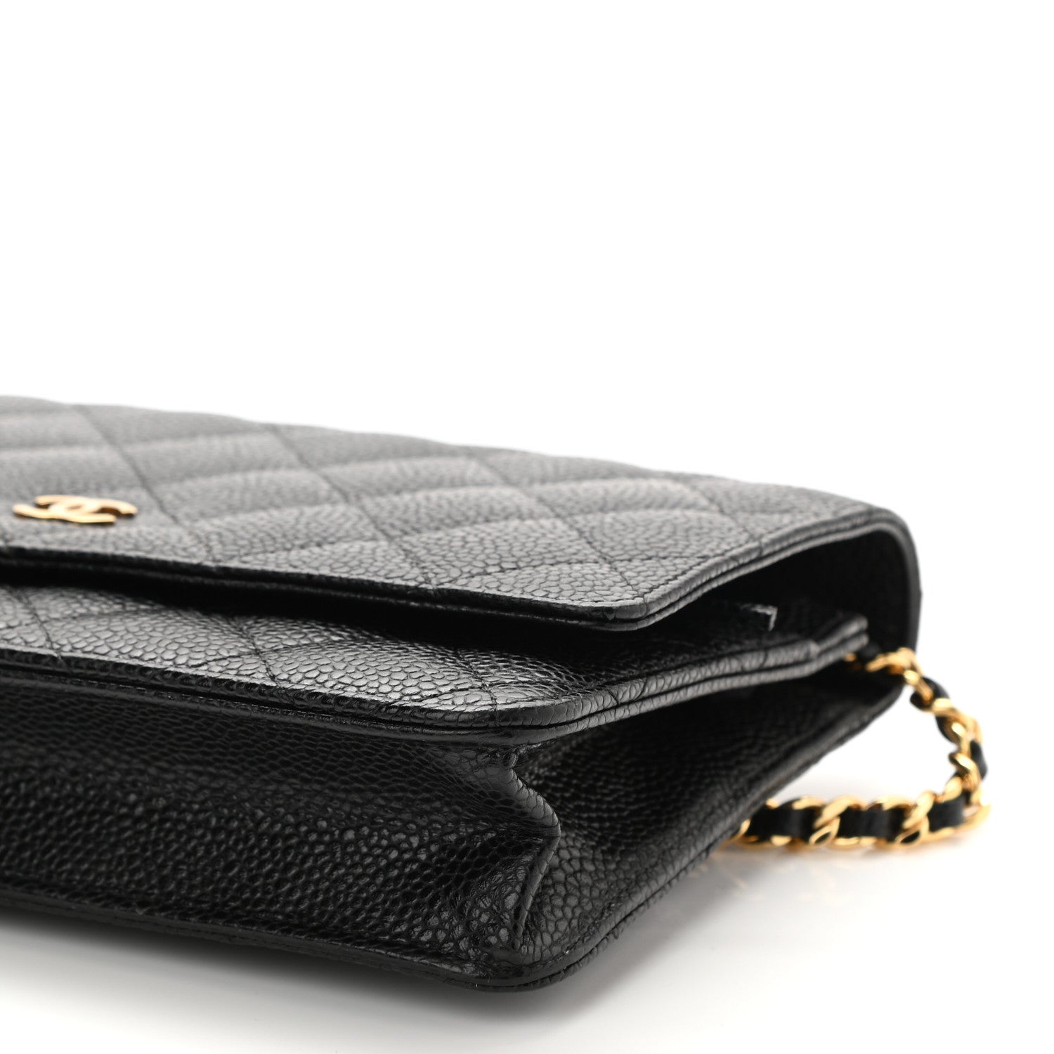 Chanel Caviar Quilted Wallet On Chain WOC Black 11 of 12