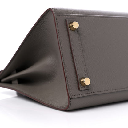 Hermes Epsom Birkin Sellier 25 Etain 8 of 10