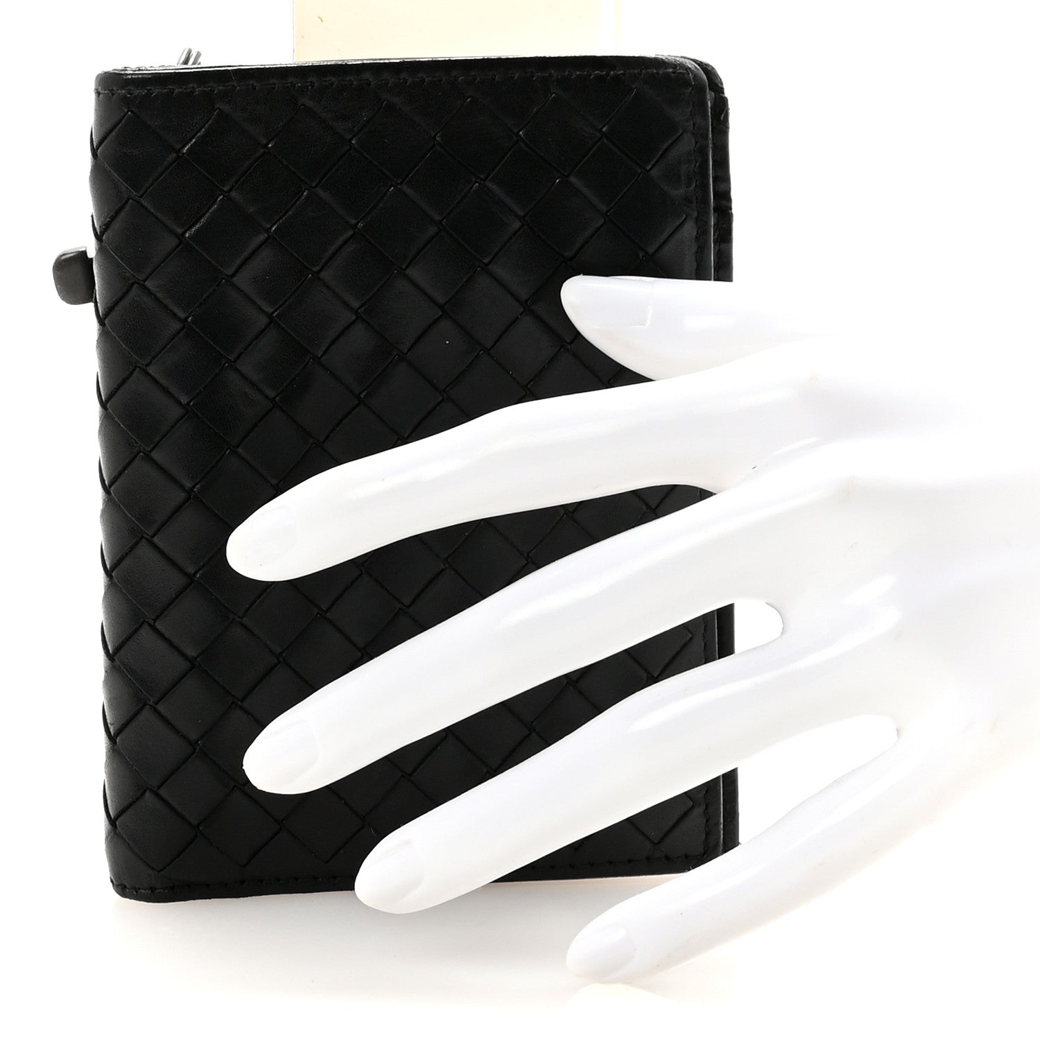 Bottega Veneta Intrecciato Wallet With Chain Black 2 of 8