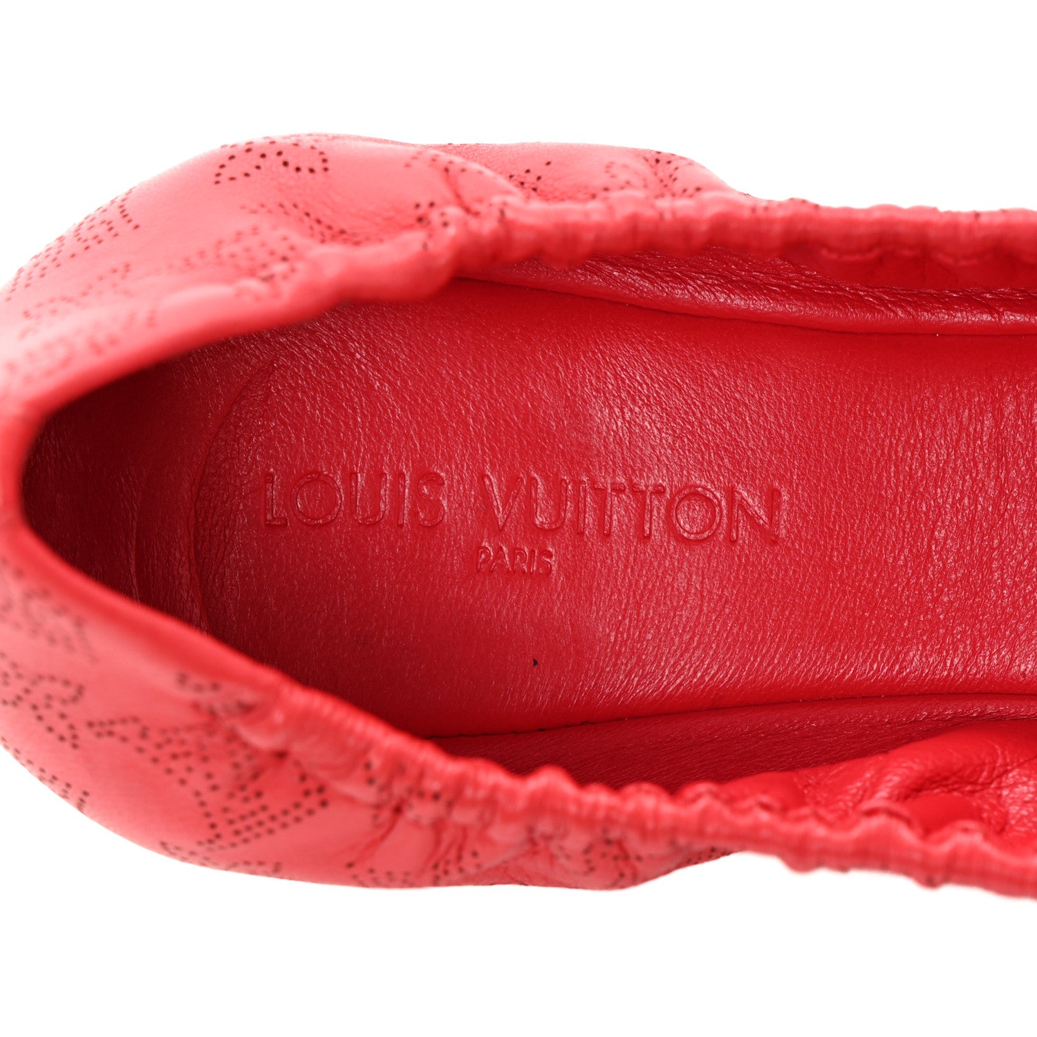 Louis Vuitton Mahina Elba Ballet Flats 39.5 Red 8 of 11