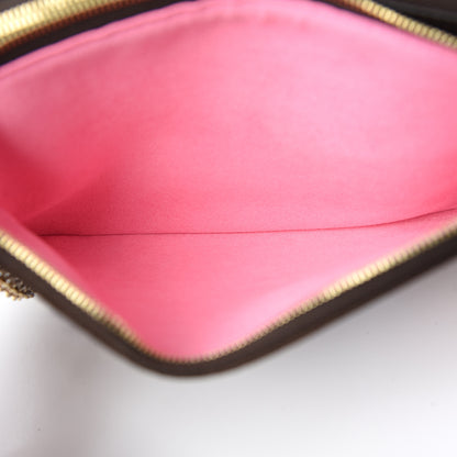 Louis Vuitton Monogram 2019 Christmas Animation Double Zip Pochette 6 of 8