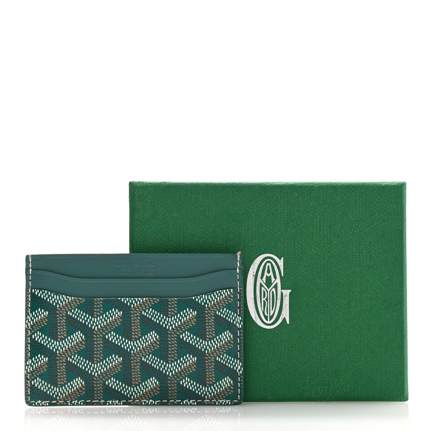 Goyardine Saint Sulpice Card Holder Green