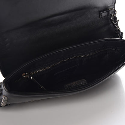 Burberry Prorsum Lambskin Studded Wristlet Clutch Black 5 of 8