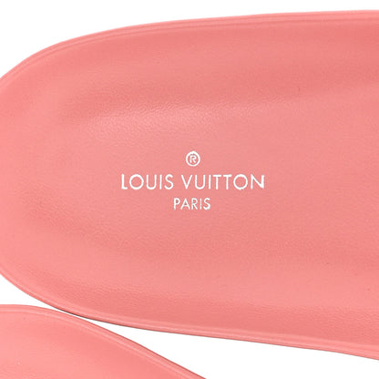 Louis Vuitton Patent Monogram Bom Dia Flat Mule 37.5 Rose White 8 of 9