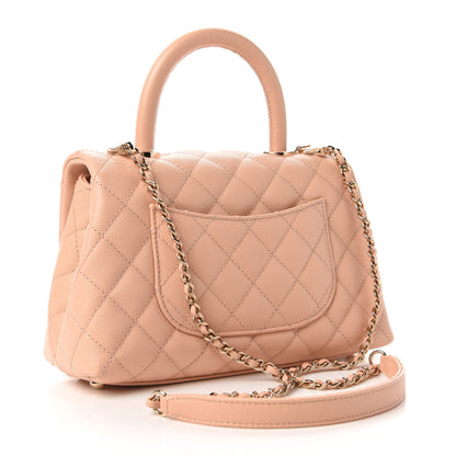 Chanel Caviar Quilted Mini Coco Handle Flap Light Pink 3 of 11