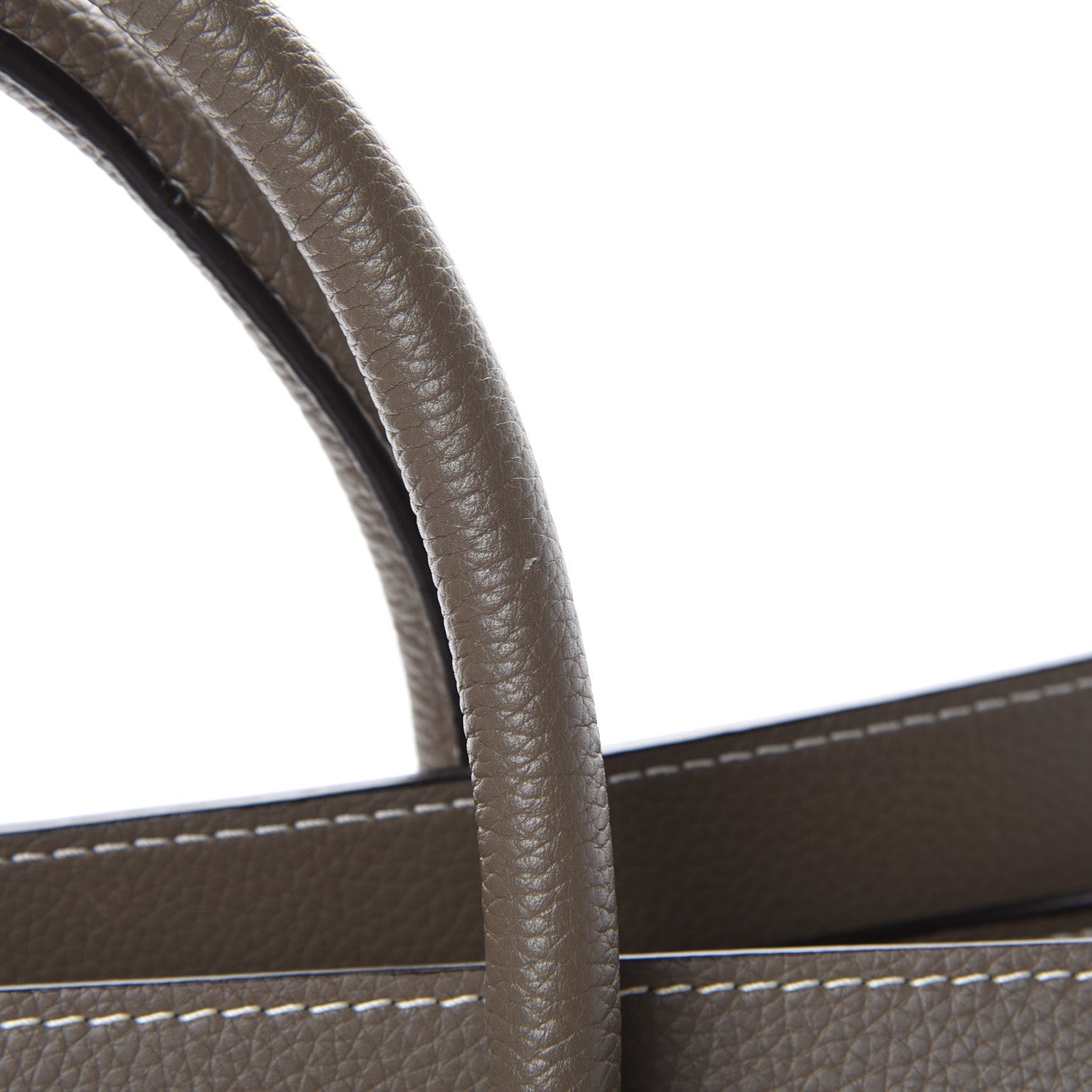 Celine Drummed Calfskin Mini Luggage Souris 10 of 10