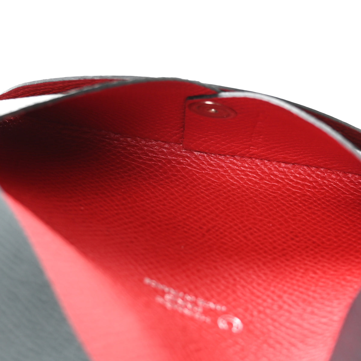 Epsom Horseshoe Calvi Card Case Vert Cypress Capucine