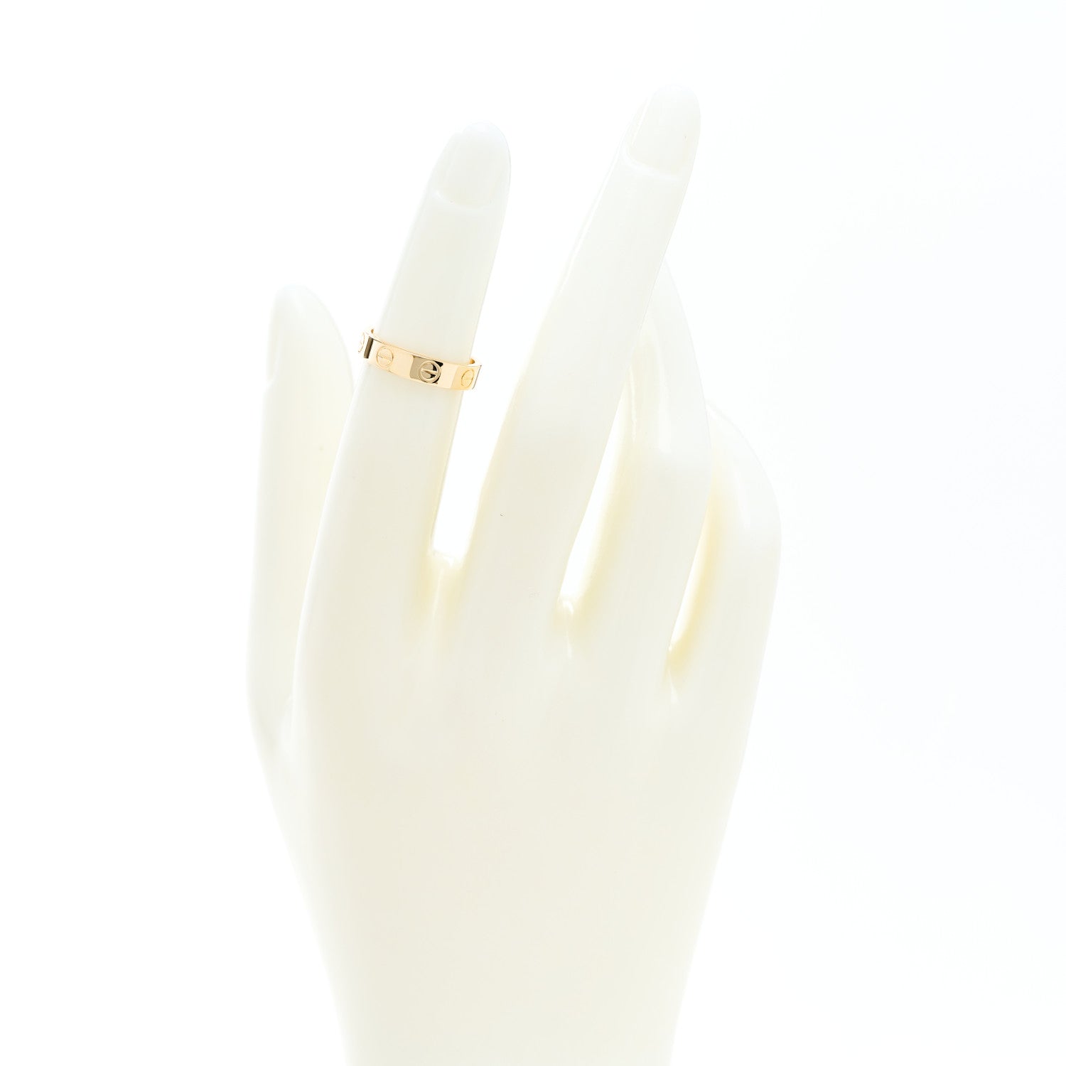 Cartier 18K Yellow Gold 3.5mm LOVE Wedding Band Ring 46 3.75 2 of 4