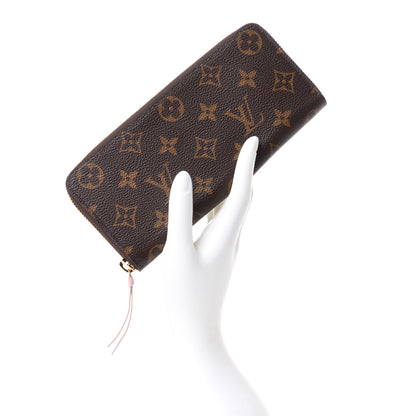 Louis Vuitton Monogram Clemence Wallet Rose Ballerine 2 of 8
