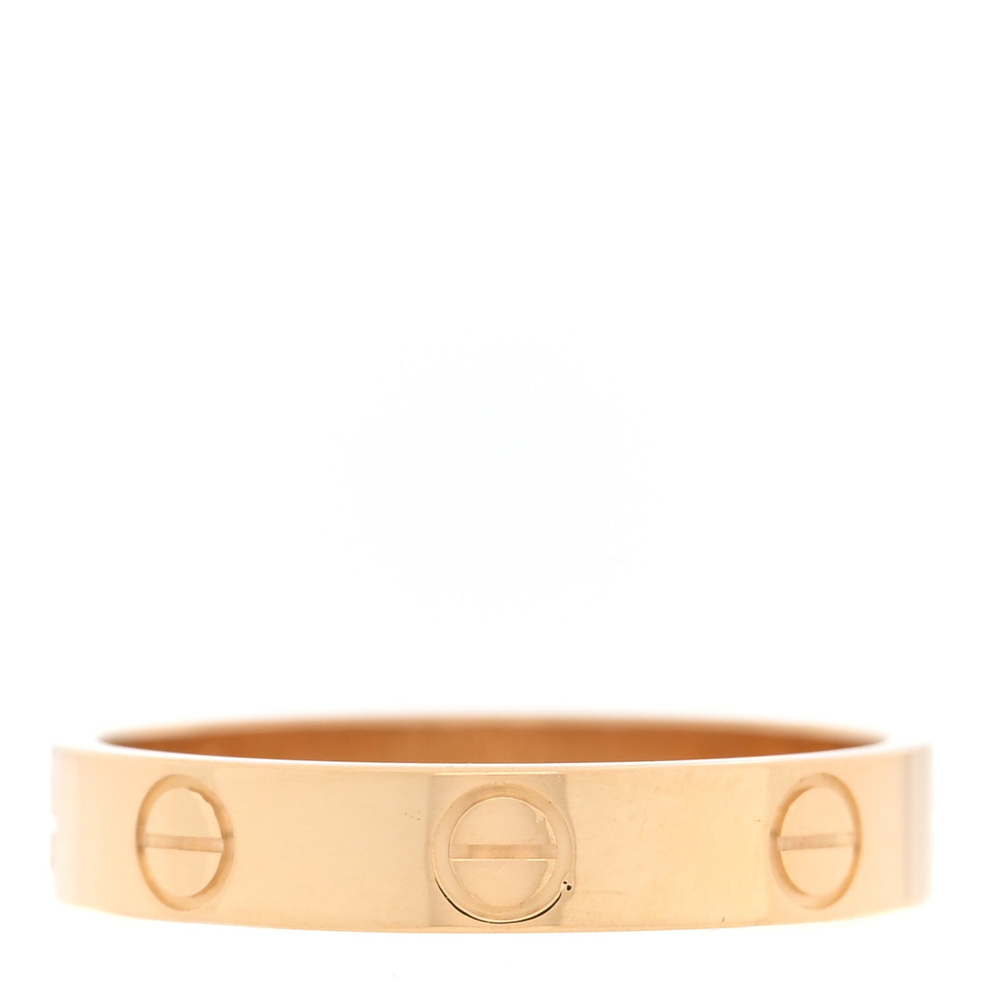 18K Yellow Gold 3.5mm LOVE Wedding Band Ring  53 6.5