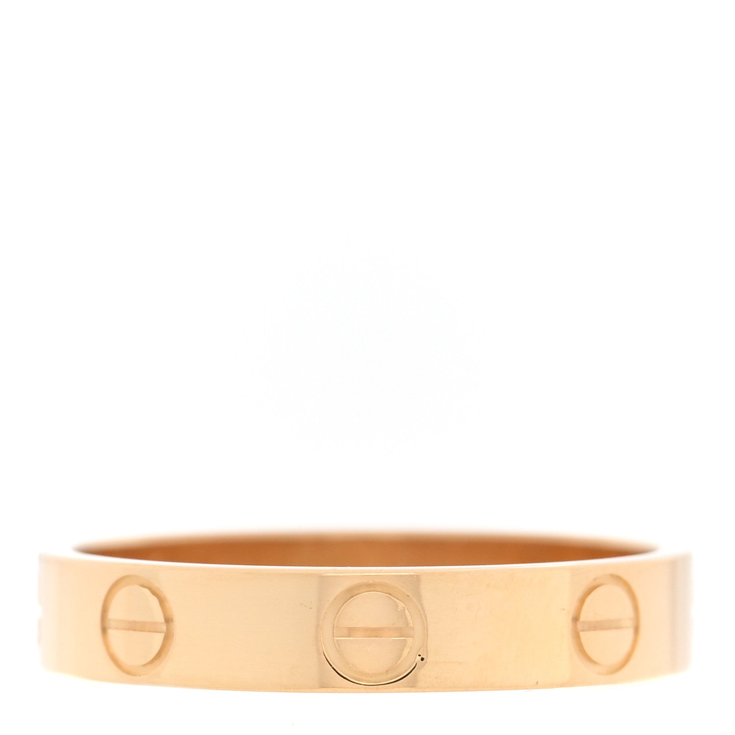 Cartier 18K Yellow Gold 3.5mm LOVE Wedding Band Ring  53 6.5 3 of 5