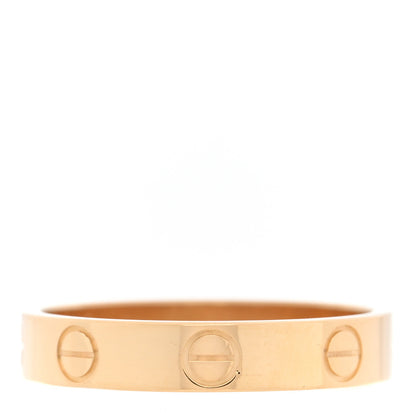Cartier 18K Yellow Gold 3.5mm LOVE Wedding Band Ring  53 6.5 3 of 5