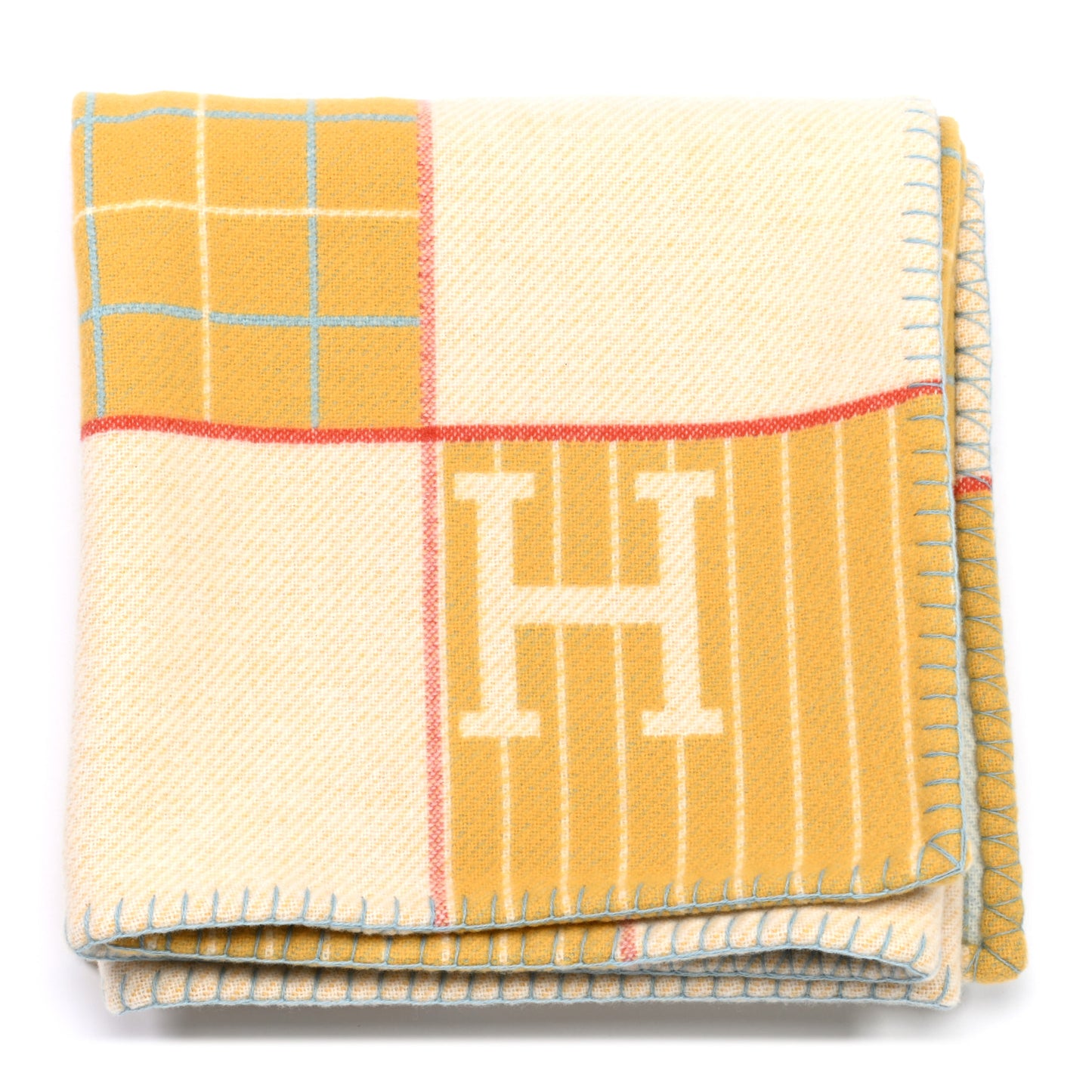 Wool Cashmere Avalon Passe-Passe Blanket Miel