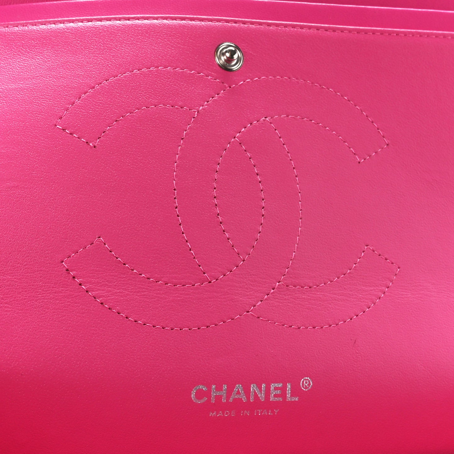 Patent Quilted Jumbo Double Flap Pink