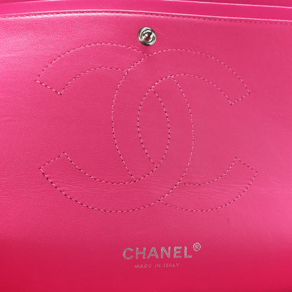 Chanel Patent Quilted Jumbo Double Flap Pink 6 of 12