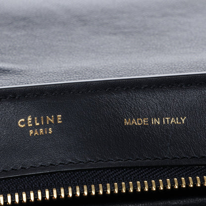 Celine Smooth Calfskin Suede Medium Tri-Color Trapeze Cobalt 8 of 9