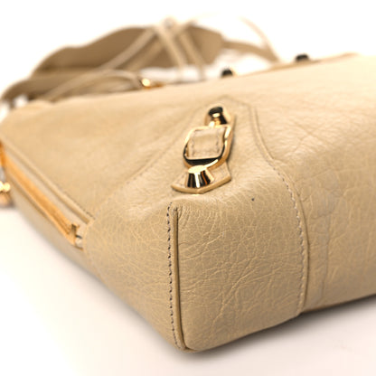 Balenciaga Agneau Classic Gold Hardware XS Reporter Crossbody Beige Sable 8 of 9