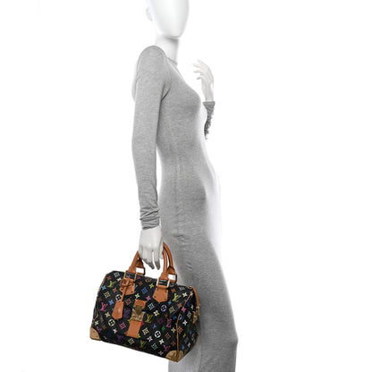 Louis Vuitton Monogram Multicolor Speedy 30 Black 2 of 10