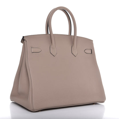 Hermes Togo Birkin 35 Gris Tourterelle 5 of 32