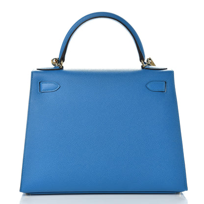 Hermes Epsom Kelly Sellier 28 Bleu Zanzibar 4 of 43