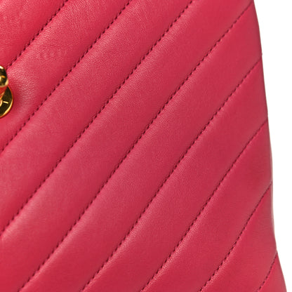 Chanel Lambskin Chevron Quilted Small Trendy CC Dual Handle Flap Bag Pink 12 of 14