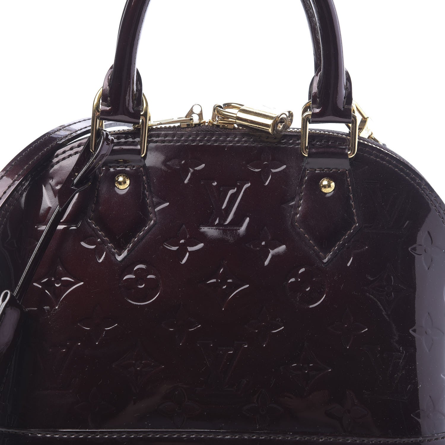 Louis Vuitton Vernis Alma BB Amarante 7 of 9