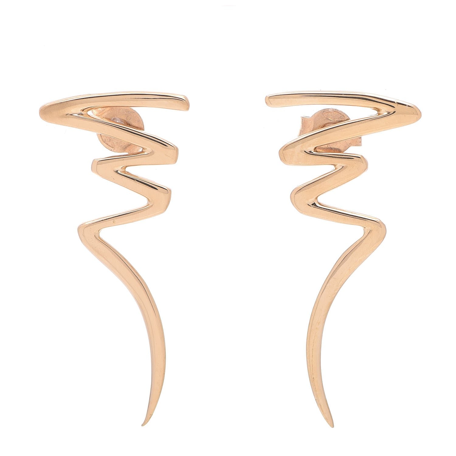 Tiffany 18K Yellow Gold Paloma Picasso Scribbles Earrings 1 of 6