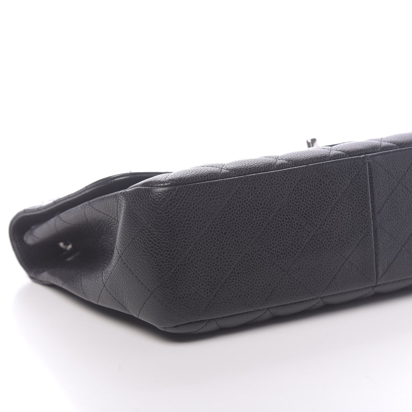 Caviar Quilted Jumbo Single Flap Black