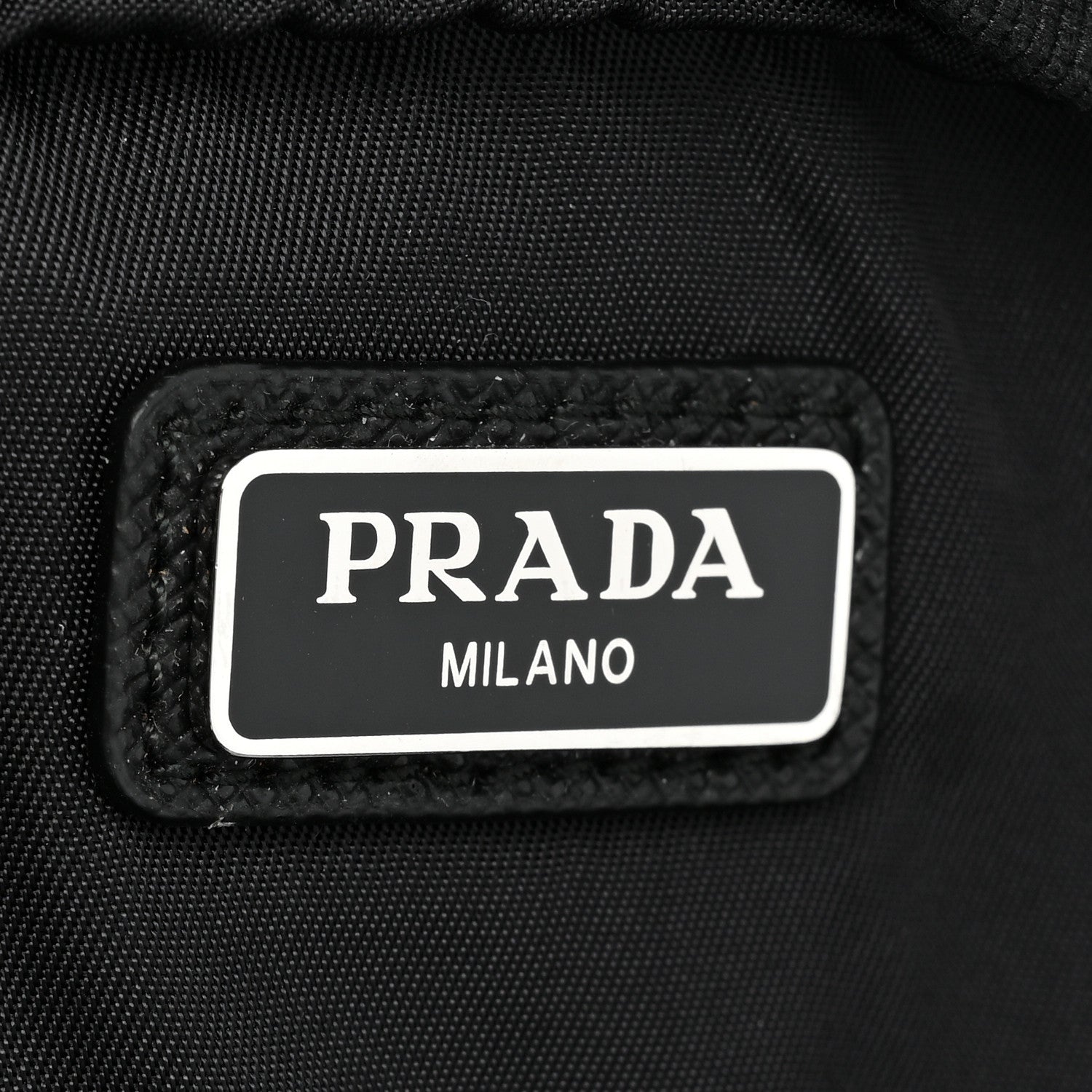 Prada Nylon Vela Saffiano Pouch Black 7 of 11