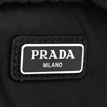 Prada Nylon Vela Saffiano Pouch Black 7 of 11