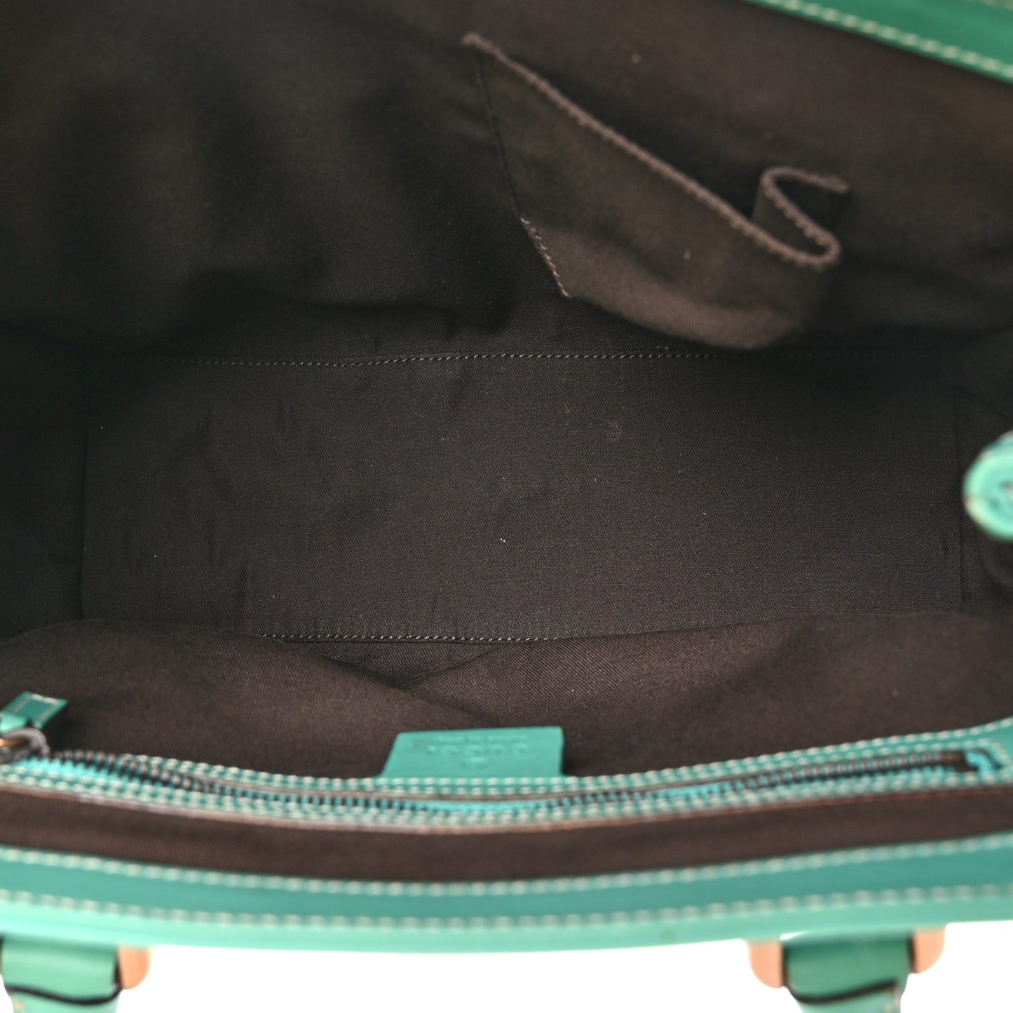 Calfskin GG Monogram Tote Turquoise