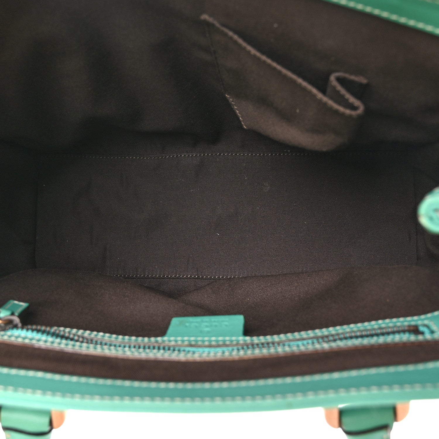 Gucci Calfskin GG Monogram Tote Turquoise 5 of 10