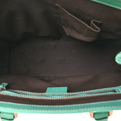 Gucci Calfskin GG Monogram Tote Turquoise 5 of 10