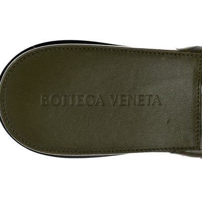 Bottega Veneta Nappa Quilted Rubber Lido Flat Sandals 36 Khaki 6 of 7