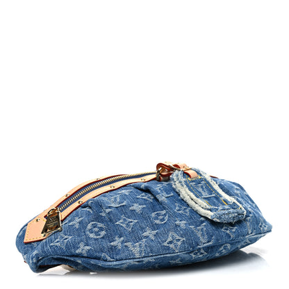 Louis Vuitton Monogram Denim High Rise Bumbag Blue 4 of 9