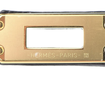 Hermes Matte Alligator Birkin 25 Black 28 of 32