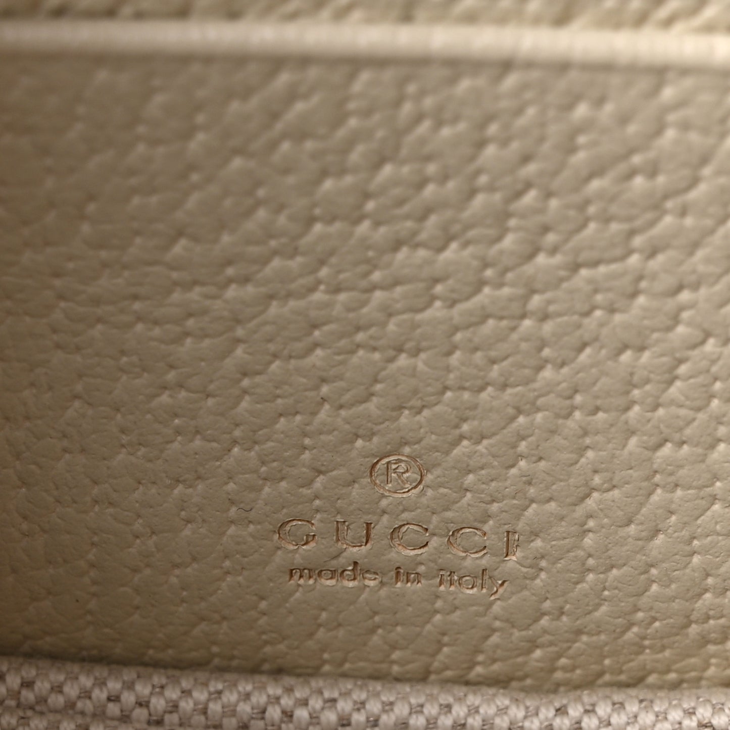 Monogram Jumbo GG Textured Dollar Calfskin Web Small Bamboo 1947 Top Handle Bag Off White