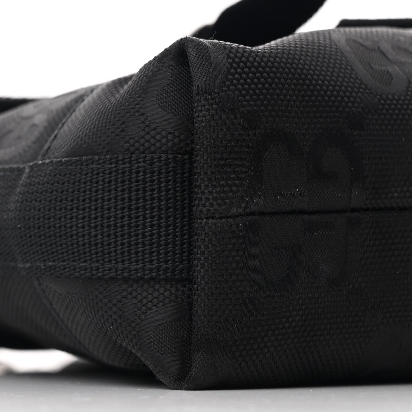 Econyl Nylon Monogram Off The Grid Messenger Bag Black