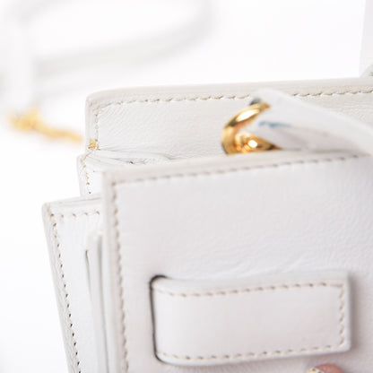 Saint Laurent Calfskin Nano Sac de Jour Dove White 10 of 17